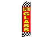 AUTO GLASS RED YELLOW CHECKERED 30 X138 SWOOPER