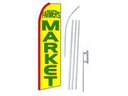 FARMERS MARKET G LETR 38 x 138 SWOOPER FLAGWITH POLE AND SPIKE