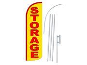 STORAGE YELLOW RED DLX 2 SWOOPER 38 X138 WITH POLE AND SPIKE
