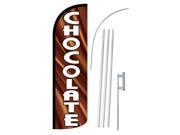 CHOCOLATE BROWN WHITE DLX 2 SWOOPER 38 X138 WITH POLE AND SPIKE