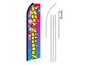 PARTY SUPPLIES PINK YELLOW 30 X 138 SWOOPERWITH POLE AND SPIKE