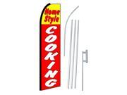 HOME STYLE COOKING 38 x 138 SWOOPER FLAGWITH POLE AND SPIKE