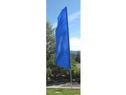 SOLID ROYAL BLUE 3x12 FEATHER FLAG NYLON
