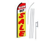 BLOW OUT SALE 38 x 138 SWOOPER FLAGWITH POLE AND SPIKE
