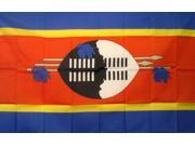 SWAZILANDCOUNTRY 3 X 5 POLY FLAG
