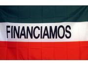 FINANCIAMOS 3 X 5 POLY FLAG
