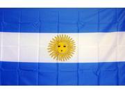 ARGENTINA 3 X 5 POLY FLAG