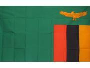 ZAMBIA COUNTRY 3 X 5 POLY FLAG