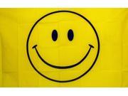 YELLOW SMILEY FACE 3 x5 NOVELTY POLY FLAG