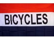 BICYCLES 3 X 5 POLY FLAG