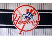 NEW YORK YANKEES BASEBALL STRIPPED 3X5 FLAG