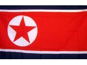NORTH KOREA COUNTRY 3 X 5 POLY FLAG