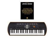 Casio SA 76 44 Key Mini Keyboard Bundle Includes Bonus Star Wars Beginning Piano Solo Songbook