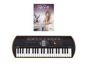 Casio SA 76 44 Key Mini Keyboard Bundle Includes Bonus Taylor Swifts Beginning Piano Solo Songbook