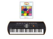 Casio SA 76 44 Key Mini Keyboard Bundle Includes Bonus 1st Book of Disney Solos Beginning Piano Solo Songbook