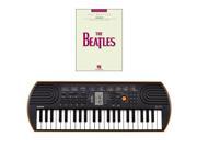 Casio SA 76 44 Key Mini Keyboard Bundle Includes Bonus The Beatles Beginning Piano Solo Songbook
