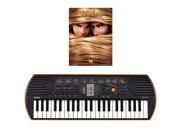 Casio SA 76 44 Key Mini Keyboard Bundle Includes Bonus Disney s Tangled Beginning Piano Solo Songbook