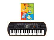 Casio SA 76 44 Key Mini Keyboard Bundle Includes Bonus Disney Classics Beginning Piano Solo Songbook