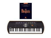 Casio SA 76 44 Key Mini Keyboard Bundle Includes Bonus Songs of The Beatles Beginning Piano Solo Songbook