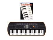 Casio SA 76 44 Key Mini Keyboard Bundle Includes Bonus Disney Favorites Beginning Piano Solo Songbook