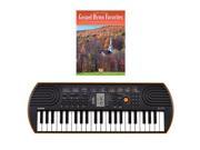 Casio SA 76 44 Key Mini Keyboard Bundle Includes Bonus Gospel Hymn Favorites Beginning Piano Solo Songbook