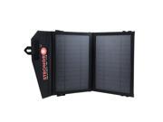 LB1 High Performance 7W Foldable Solar Charger w High Efficient Monocrystalline Panels Dual USB Port 1 Ultra Fast USB Charging 2.1A for Cell Phone iPhone T
