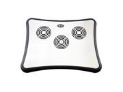Aluminium Super Cooling Pad with 3 Fans for Notebook Laptop Silver