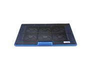 Super Cooling Pad 6 Fans for Notebook Laptop Black Blue