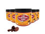 Emergency Food Ration Survival Tabs 35 day food Supply Chocolate Flavor 90tabs bottle x 5