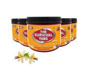 Emergency Food Ration Survival Tabs 35 day food Supply Vanilla Malt Flavor 90tabs bottle x 5