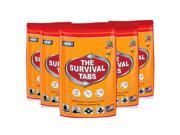 Emergency Food Rations Survival Tabs 10 days Food Rations 5 x 24 Tablets pouch 25 Years Shelf Life ButterScotch Flavor