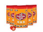 Emergency Food Rations Survival Tabs 10 days Food Rations 5 x 24 Tablets pouch 25 Years Shelf Life Strawberry Flavor