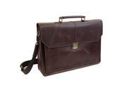 Strongrr Leather Laptop Messenger Bag Business Briefcase for 15 inch Laptop Maroon