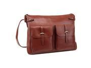 Strongrr Genuine Leather Laptop Messenger Bag for 13 inch Laptop Business Briefcase Maroon