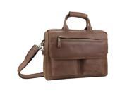 Strongrr Leather Laptop Messenger Bag for 15 inch Laptop Business Briefcase Genuine Leather Brown