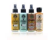 Chemical Guys HOL_117 Leather Lovers Sample Kit 4 oz Conditioner Scent Cleaners