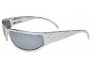 Outlaw Eyewear Felon Diamond Plate POLISHED ALUMINUM SILVER CHROME Lens Motorcycle Sunglasses