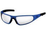 Liquid Eyewear Player BLUE CLEAR Lens Hingeless Aluminum Sunglasses
