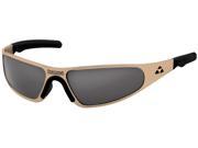 Liquid Eyewear Player DESERT TAN SMOKE Lens Hingeless Aluminum Sunglasses