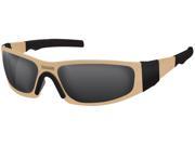 Liquid Eyewear TFlex DESERT TAN SMOKE POLARIZED Lens Aluminum Sunglasses