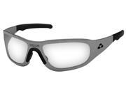 Liquid Eyewear Titan GUN METAL CLEAR Lens Hingeless Aluminum Sunglasses