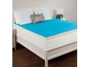 Comfort Revolution 3 Premium Hydraluxe Gel Memory Foam Bed Topper Queen