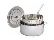 King Kooker KK2S Stainless Steel Fry Pan w Lid Basket 9 Quart