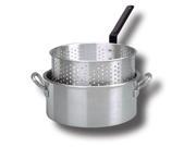 King Kooker KKI Aluminum Fry Pan w Punched Aluminum Basket 10 Quart