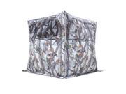 Barronett Blinds Grounder 250 2.5 Person Hunting Blind w Bloodtrail Snow Camo