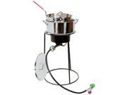 King Kooker 22PKPTS 20 Stainless Propane Outdoor Cooker Package w Fry Pan