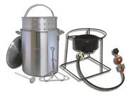 King Kooker 1266B Portable Outdoor Propane Turkey Fryer 29 Quart w Basket