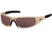 Liquid Eyewear Gasket DESERT TAN ROSE HI DEF POLARIZED Lens Hingeless Aluminum Sunglasses
