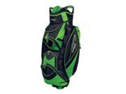 Spin It Golf Easy Play GREEN Lightweight 10 Pocket Club Bag w Putter Tube