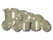 King Kooker KK20 52 Aluminum 5 Pot Set w 20 24 32 40 52 Quart Pots